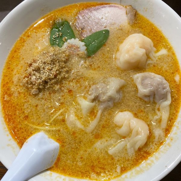 「ニコニコそば　ピリ辛坦々カスタム」@あんくるていの写真