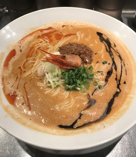 「海老寿久担々麺 ¥1000」@麺屋 愛心 TOKYO 町屋店の写真