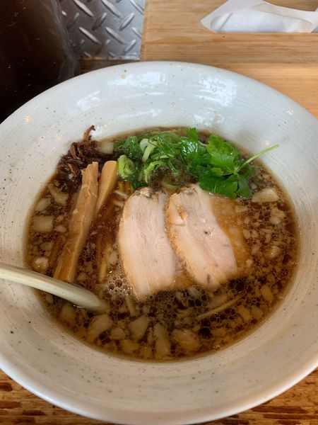 「もち豚背脂〜めん」@啜磨専科の写真