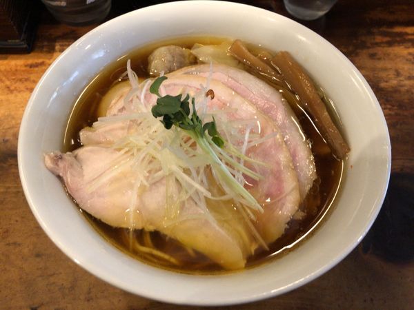 「特製中華そば(麺大盛)」@中華そば しば田の写真