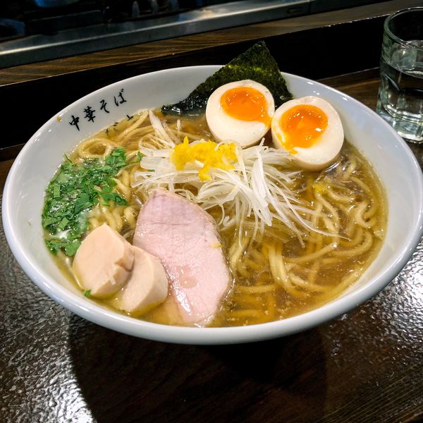 「味玉煮干しラーメン(大盛)」@中華そば こびきの写真