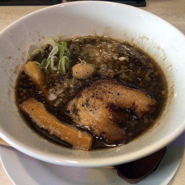 「蕎麦だし背油ラーメン(800円)」@蕎麦ダイニング佳心の写真