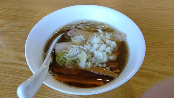 「かけそば(肉入り)」@ツバメヤの写真