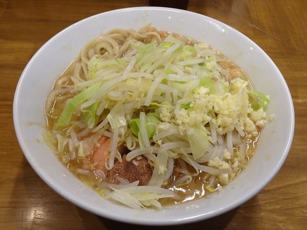 「小ラーメン（700円）ニンニク」@ラーメン二郎 前橋千代田町店の写真