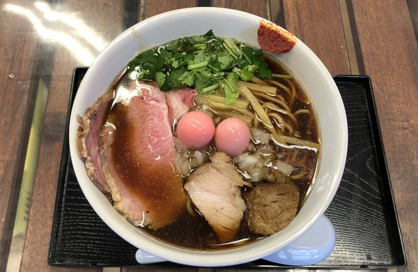 「ら〜めん 全部入り」@仮麺中(角打ち わかさや)の写真