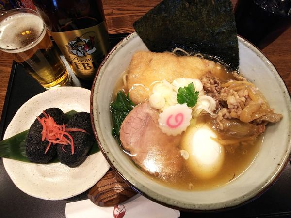 「特製中華蕎麦＋稲荷寿司　1200＋250円」@中華蕎麦 きつねの写真
