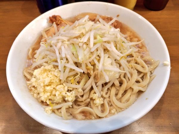 「小ラーメン（ニンニク）」@ラーメン二郎 前橋千代田町店の写真