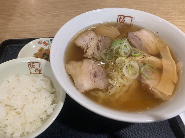 「ラーメン（サービス小ライス）」@喜多方ラーメン坂内 品川シーズンテラス店の写真