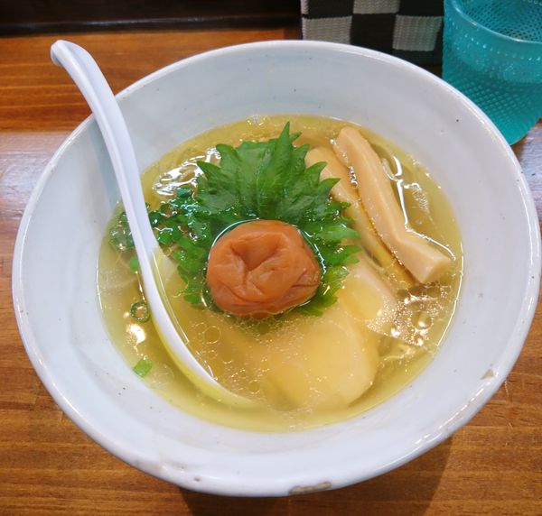 「梅塩らーめん」@塩らーめん 千茶屋の写真