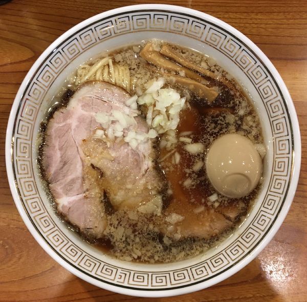 「ヱビスビール 小瓶 → 特製煮干し醤油ラーメン」@拉麺 瑞笑の写真