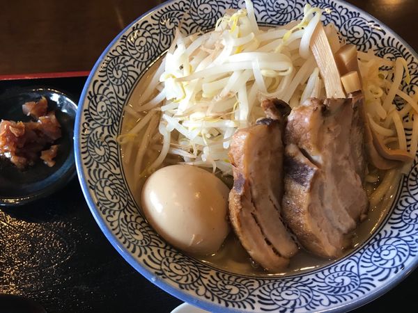 「特製ふじ麺+餃子3個 950+180円+税=1,243円」@麺処 いぐさの写真