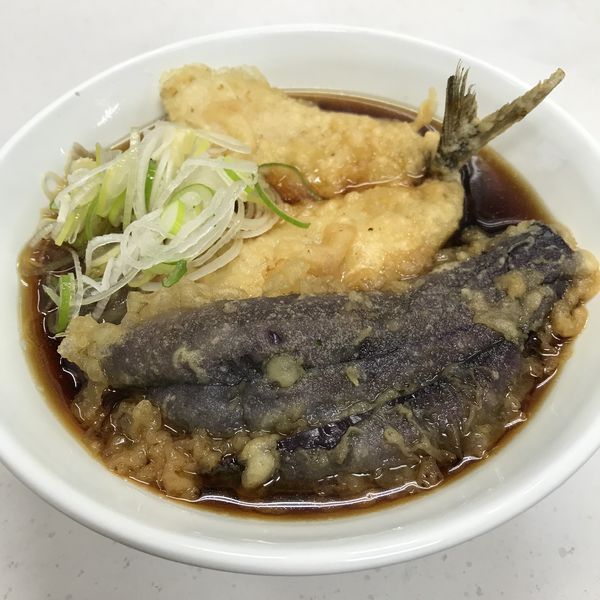 「あじ天(¥430)+なす天(¥90)」@深大寺門前そばの写真