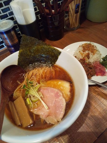 「中華そば780円オリジナルキーマカレー380円」@ニューカッパの写真