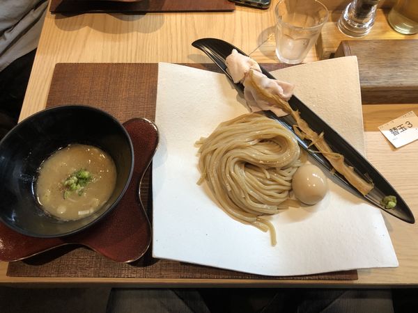 「濃香つけ蕎麦(並)＋味玉」@芛堂寺の写真