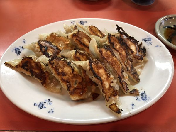 「餃子（１．５人分）＋小ラーメン＋ライス　￥８００」@馬寿ラーメンの写真