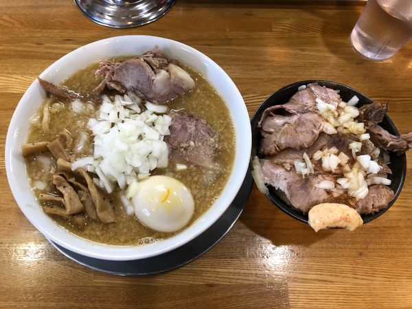 「【限定】中華そば味噌￥860＋肉丼￥320」@中華そば136の写真