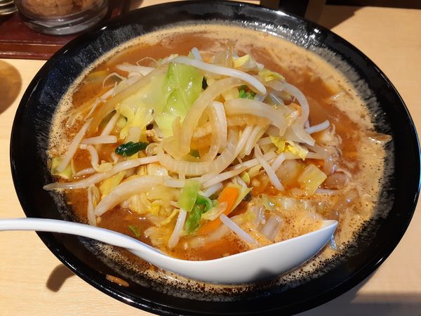 「赤味噌野菜らーめん」@伝丸 天王町店の写真