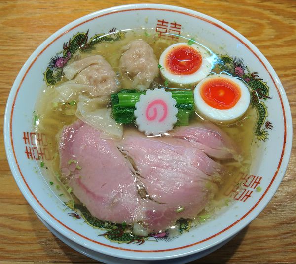 「山椒ラーメン＋肉ワンタン2個＋味玉」@キング製麺の写真