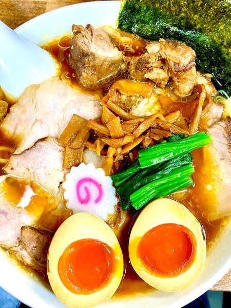 「しょうゆチャーシューメン1,200円+味玉100円」@オランダ軒の写真