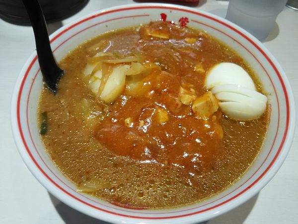 「蒙古タンメン＋茹で玉子820円」@蒙古タンメン 中本 立川店の写真