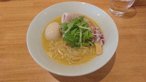 「味玉濃厚鶏そば 800円 +  マー油替玉 150円」@らーめん コッコの写真