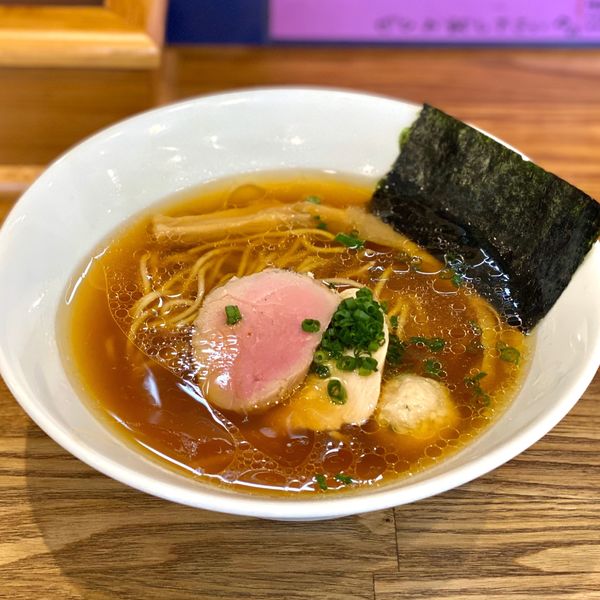 「地鶏　醤油　半麺　780」@自家製麺 純の写真