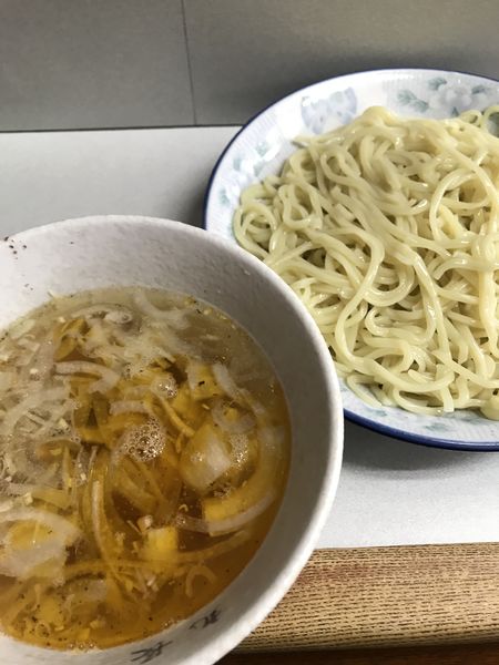 「しおらーゆつけそば」@丸長 新井薬師店の写真