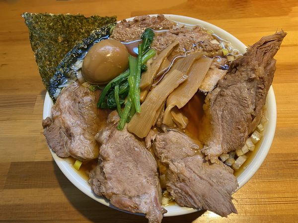 「細麺大盛・凄チャーシュー＋煮卵＝1500」@らぁめん りきどうの写真