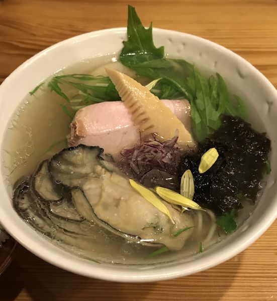 「冬季限定　和風牡蠣貝節らぁ麺 ¥1200」@和食と日本酒 大塚・みや穂の写真