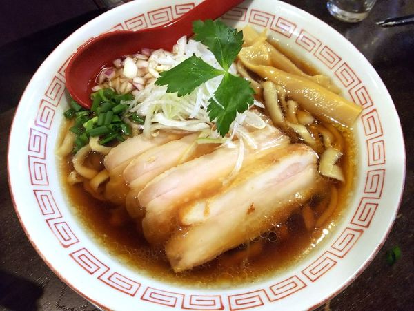 「岩手鴨の中華そば　850円」@立ち呑み居酒屋 金町製麺の写真