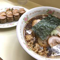 チャーシュー麺  にぎり5個