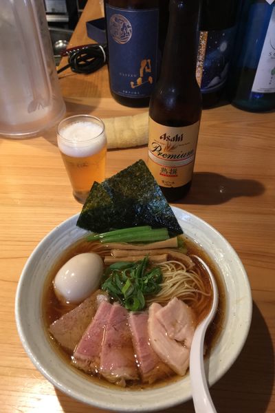 「特製らぁ麺醤油　アサヒプレミアム熟選」@麺屋 さくら井の写真