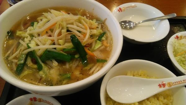 「野菜タン麺セット 780円」@桂園 香港酒家 芝大門店 本店の写真