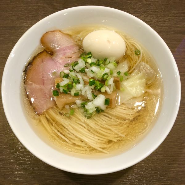 「ワンタン塩そば￥950」@中華そばイデタの写真