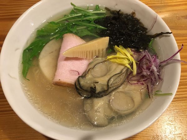 「【限定】牡蠣貝節らぁ麺」@和食と日本酒 大塚・みや穂の写真