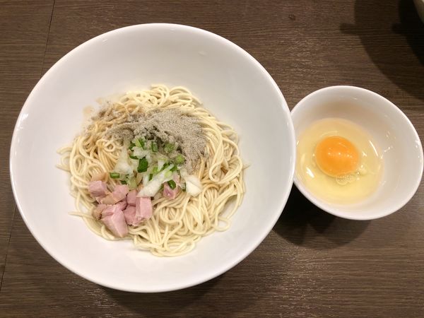 「和えそば￥250＋生玉子￥50」@中華そばイデタの写真