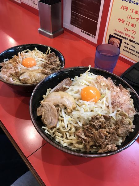 「まぜそば 麺マシ500 ほぐし豚」@麺屋 桐龍の写真