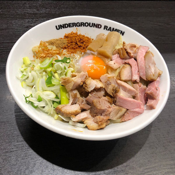 「まぜそば（限定）」@UNDERGROUND RAMEN 川越仲町の写真