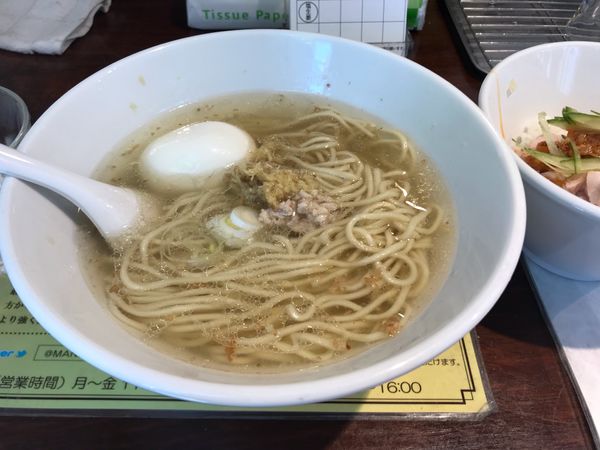 「具なしらー麺」@塩生姜らー麺専門店MANNISHの写真