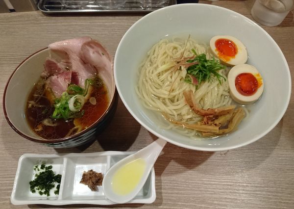 「特製蜆昆布水つけ麺(醤油)」@中華そば 和渦 TOKYOの写真
