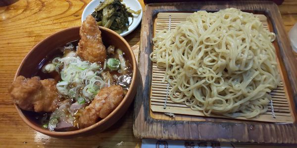 「ミックスつけ麺中盛」@新高揚の写真