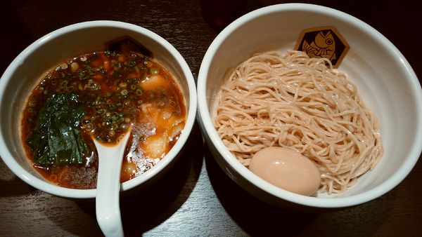「甘えびつけ麺¥950+味玉¥120-」@真鯛らーめん 麺魚 神保町店の写真