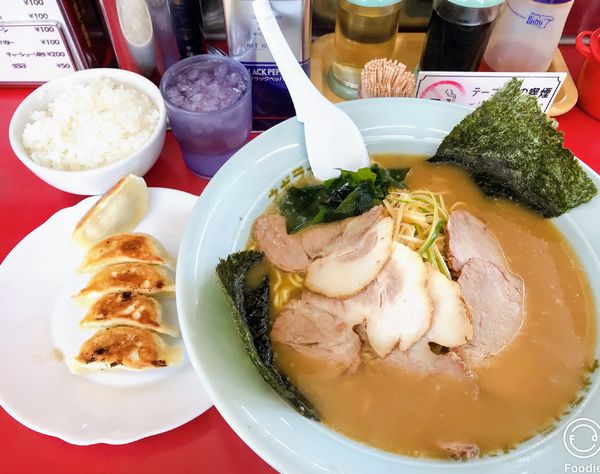 「ネギチャーシューメン　ランチセット」@ラーメンショップ 前ヶ崎店の写真