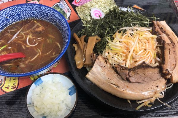 「ネギつけそば(並)950円+玉ねぎ」@麺屋こうきの写真