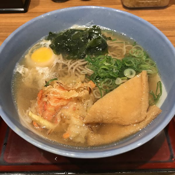 「朝ミックスそば（￥390）」@若菜そば 阪急十三店の写真