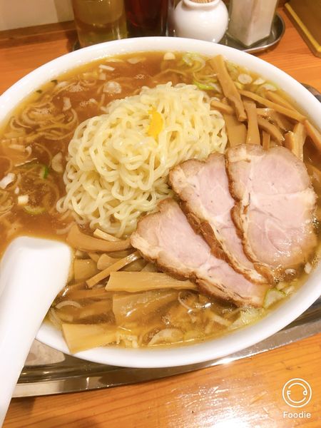 「ラーメン特盛　メンマダブル　半チャーハン」@煮干しだし醤油ラーメン 桂の写真