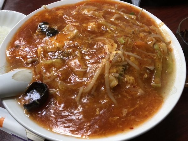 「辛いタンメン　860円(割引券使用で810円)」@中国料理 美芳の写真