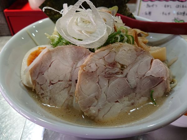 「濃厚鶏白湯らーめん(全部のせ)」@博多鶏炊き濃厚らーめん ひのとり 東京東陽町本店の写真