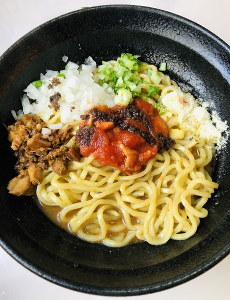 「特製エビまぜそば 880円」@はりけんラーメンの写真