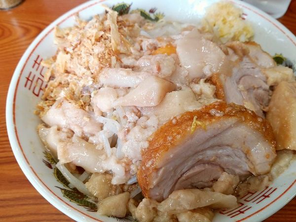 「ラーメン＋汁なし（麺少なめヤサイ少しアブラマシマシニンニク）」@ラーメン二郎 亀戸店の写真